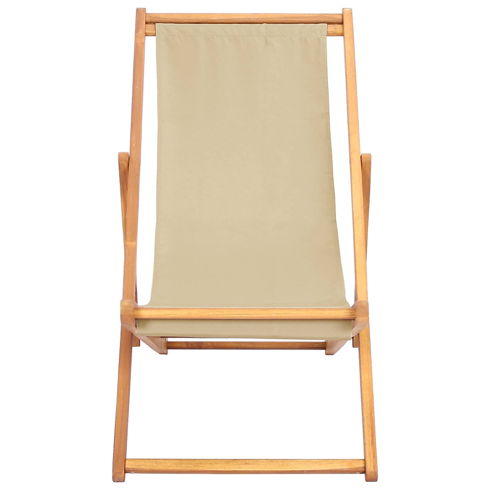 Sedia da spiaggia Beige Legno di teak solido