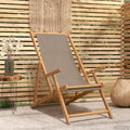 Sedia da spiaggia Tortora Legno di teak solido