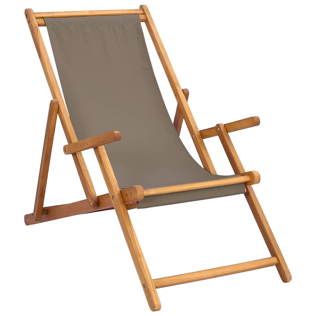 Sedia da spiaggia Tortora Legno di teak solido