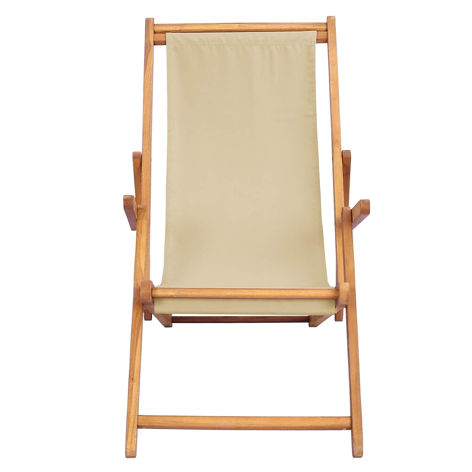 Sedia da spiaggia Beige Legno di teak solido