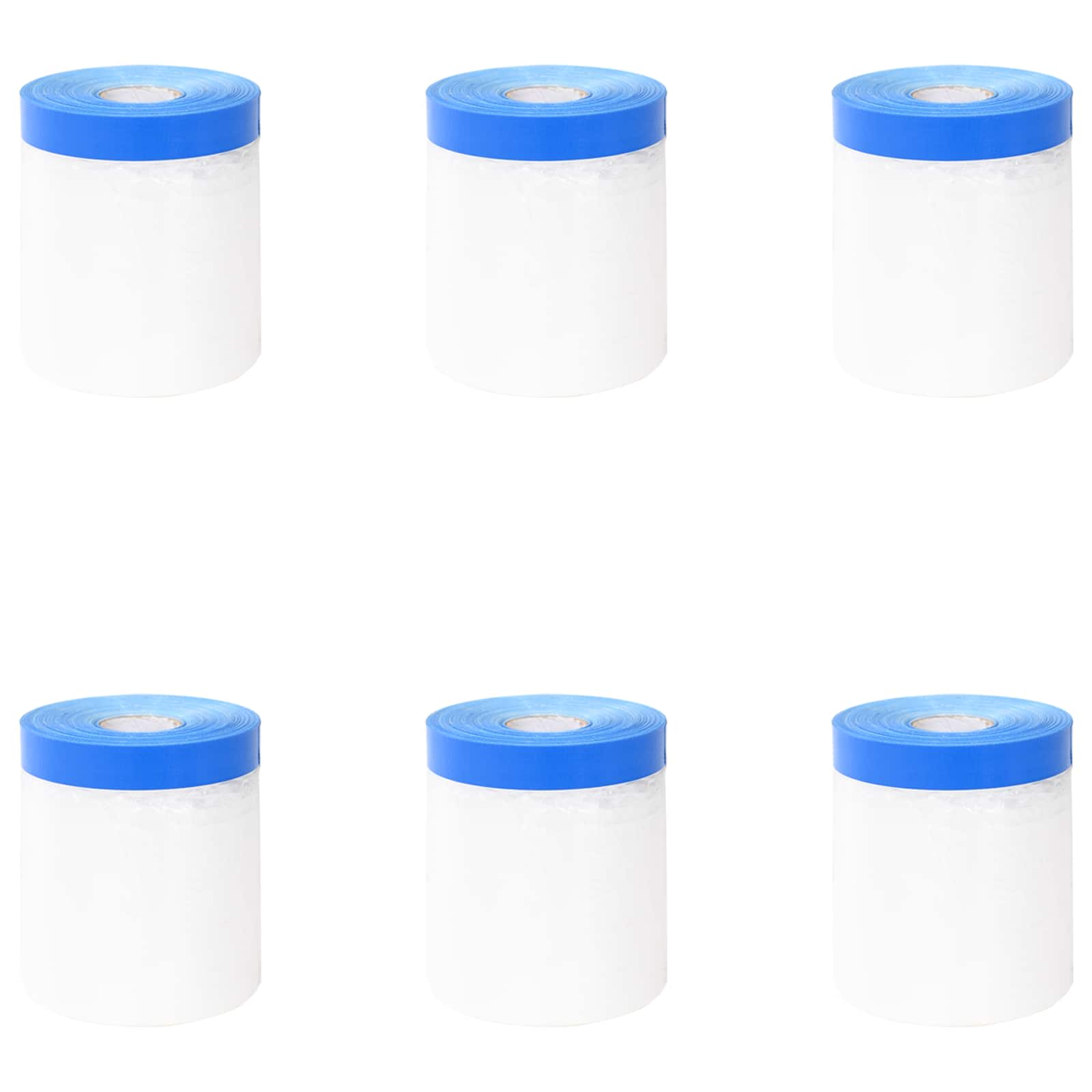 Film adesivo per mascheratura 6 pz Trasparente e Blu