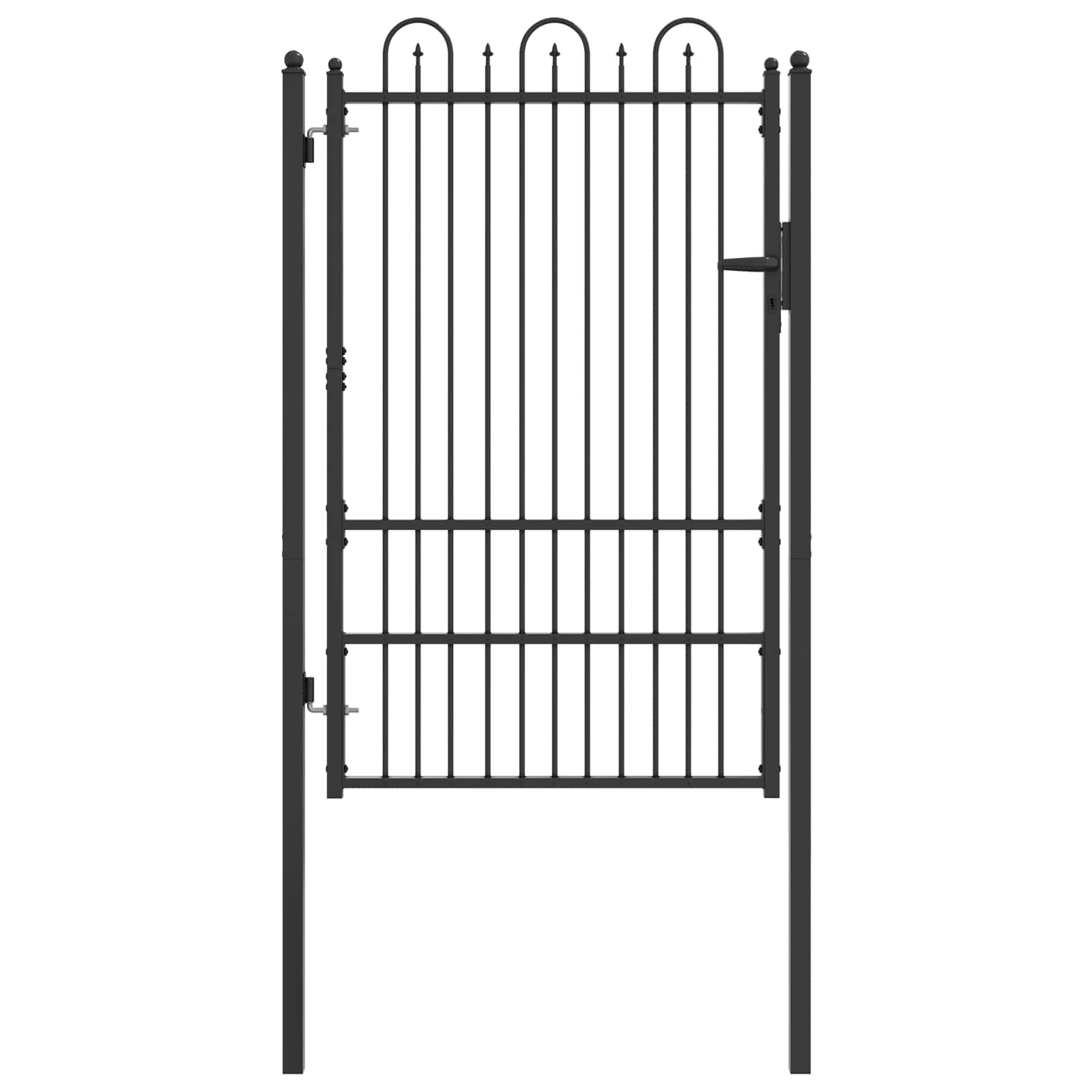 Cancello per recinzione DRONTEN 100 x 150 cm Acciaio Bloccabile