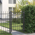 Cancello per recinzione HORST 100 x 125 cm Metallo Nero