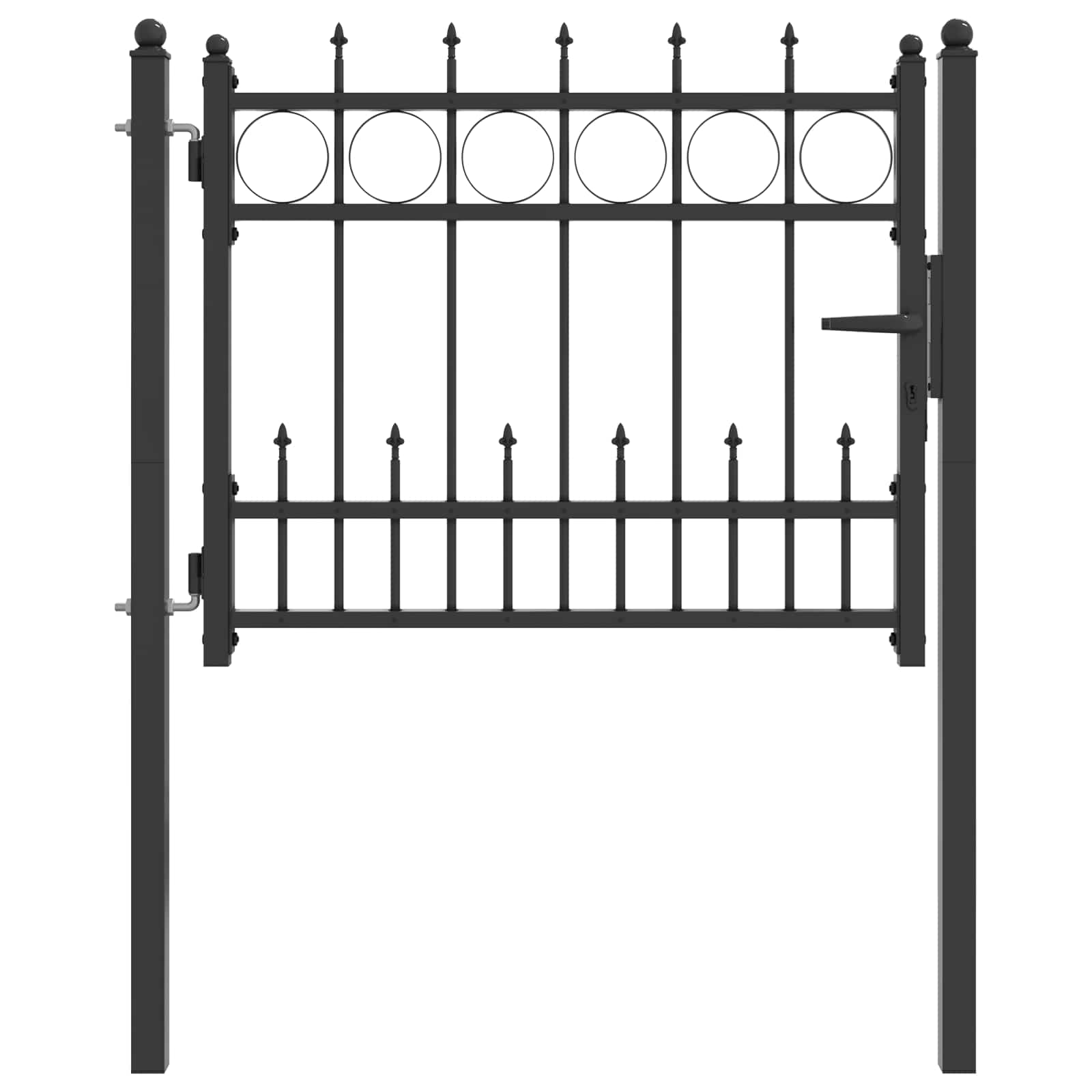 Cancello per recinzione HORST 100 x 75 cm Metallo Bloccabile