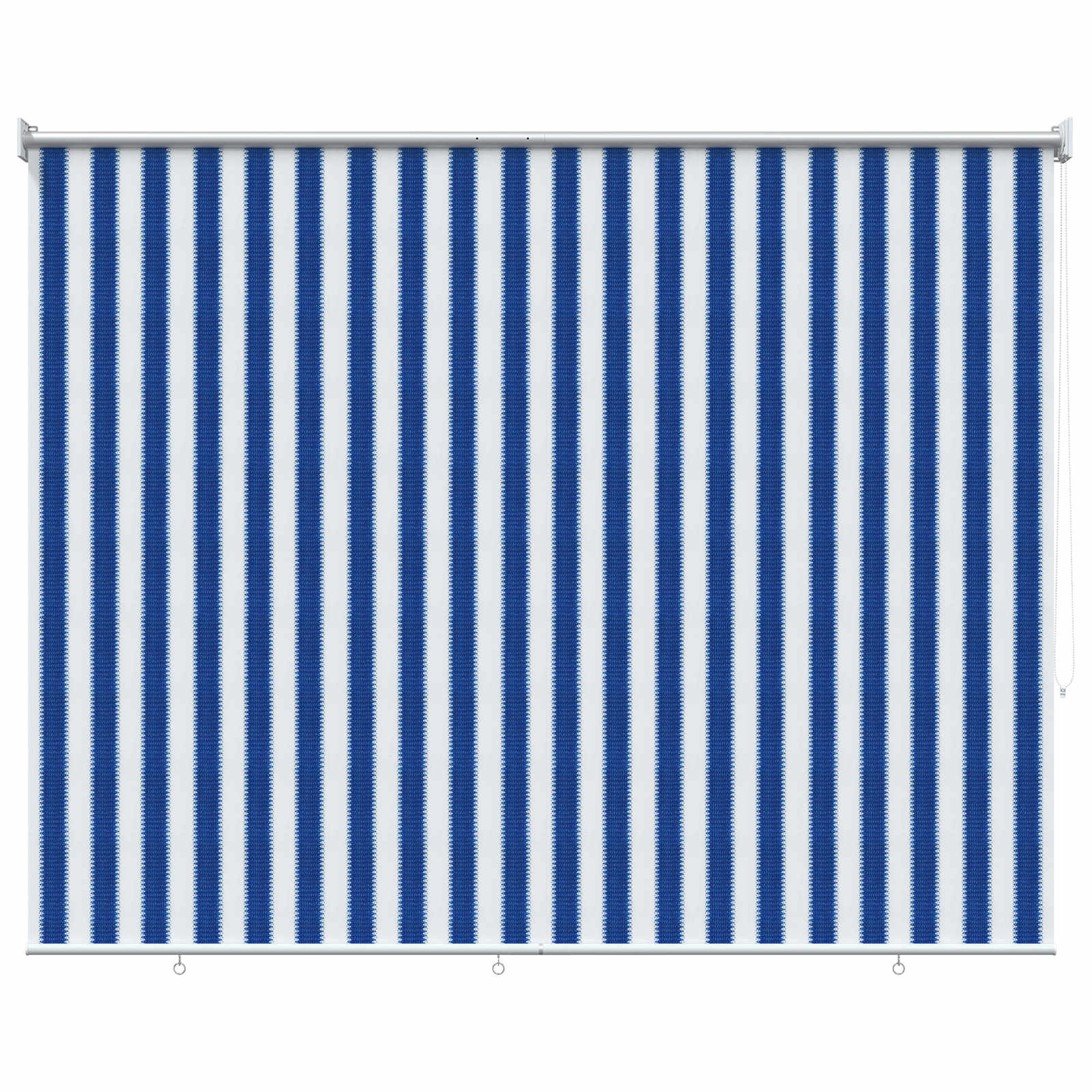 Tenda a Rullo Esterno Blocco UV 90% Strisce Blu e Bianche HDPE