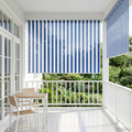 Tenda a Rullo Esterno Blocco UV 90% Strisce Blu e Bianche HDPE