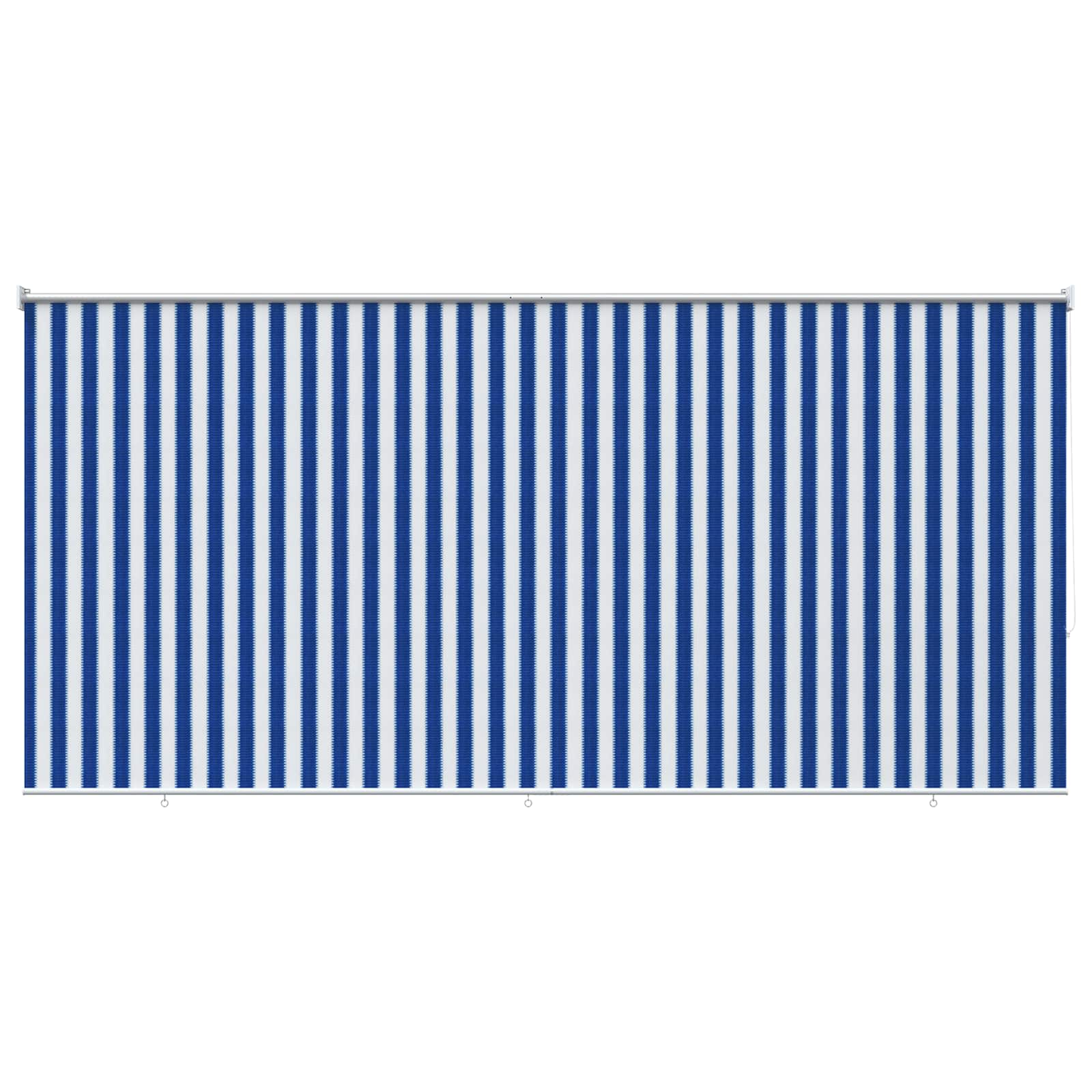 Tenda a Rullo Esterno Blocco UV 90% Strisce Blu e Bianche HDPE