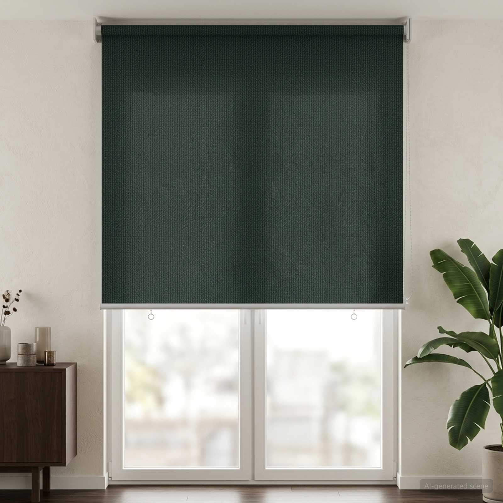 Tenda a Rullo Esterno Blocco UV 90% Verde Scuro 160 x 230 cm