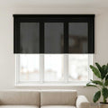 Tenda a Rullo Esterno Blocco UV 90% Nero 200 x 140 cm HDPE