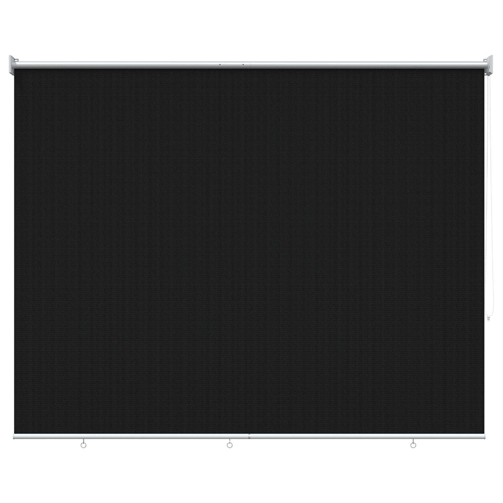 Tenda a Rullo Esterno Blocco UV 90% Nero 200 x 140 cm HDPE