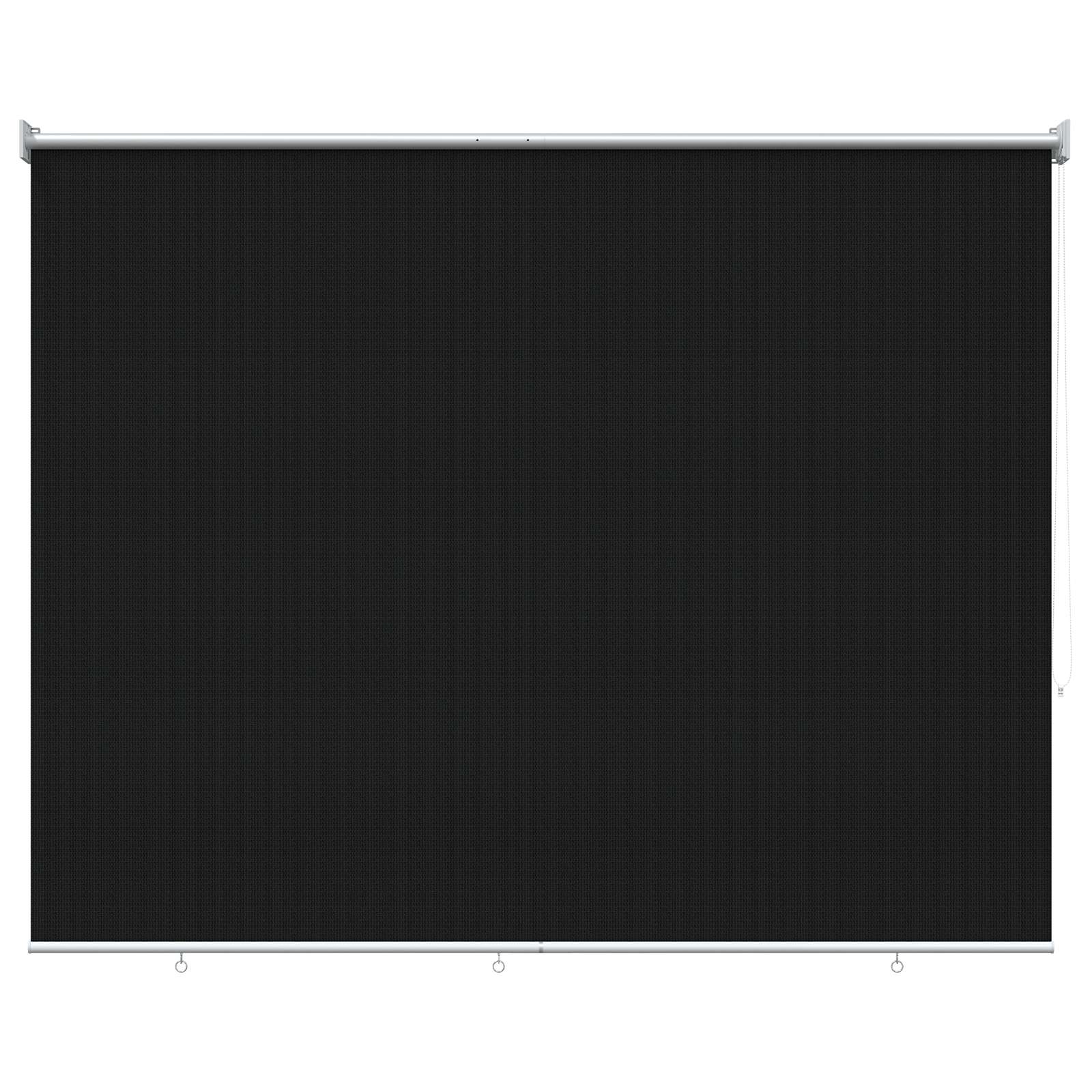 Tenda a Rullo Esterno Blocco UV 90% Nero 200 x 140 cm HDPE