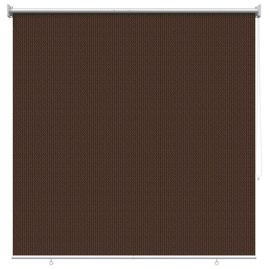 Tenda a Rullo Esterno Blocco UV 90% Marrone 120 x 230 cm HDPE