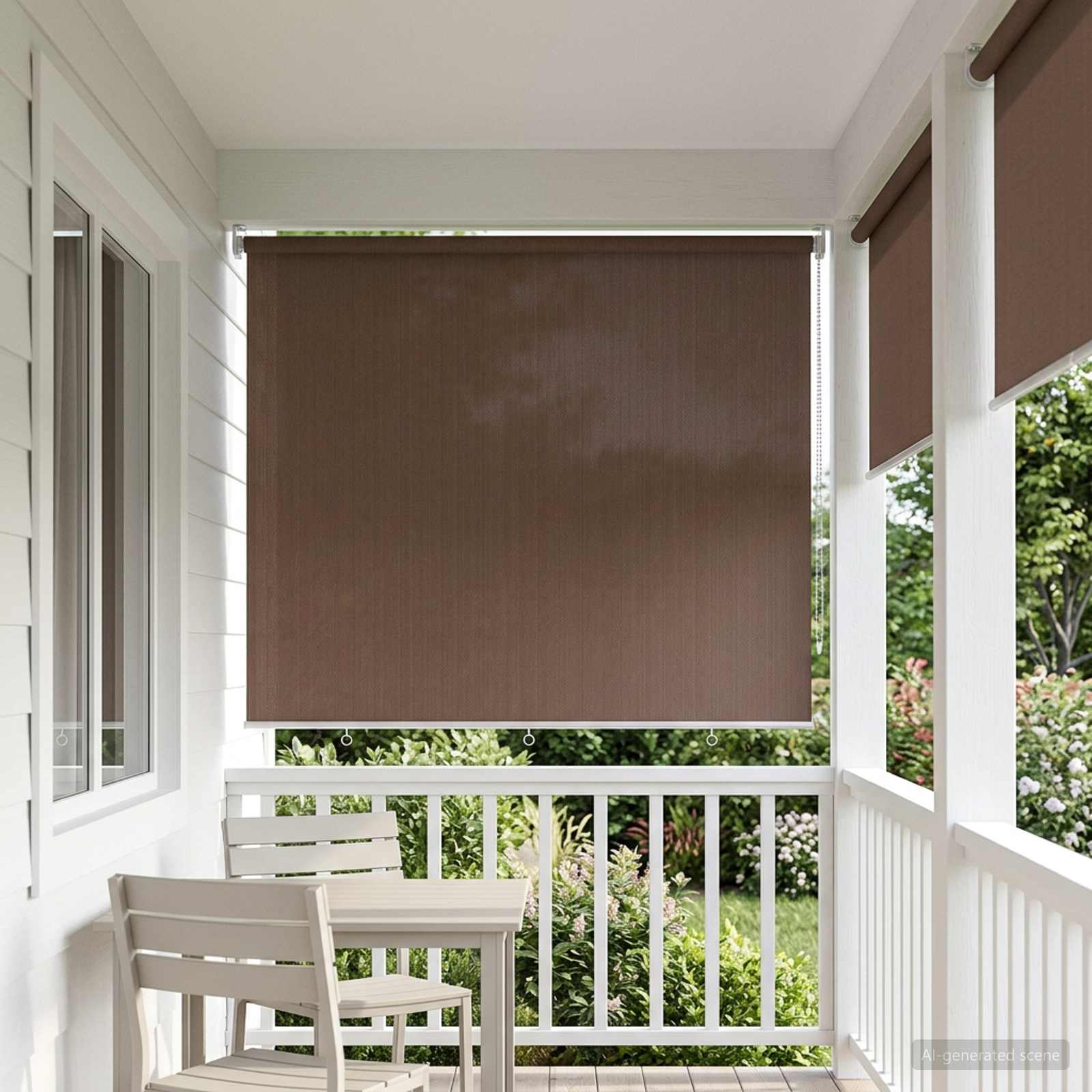 Tenda a Rullo Esterno Blocco UV 90% Tortora 240 x 140 cm HDPE