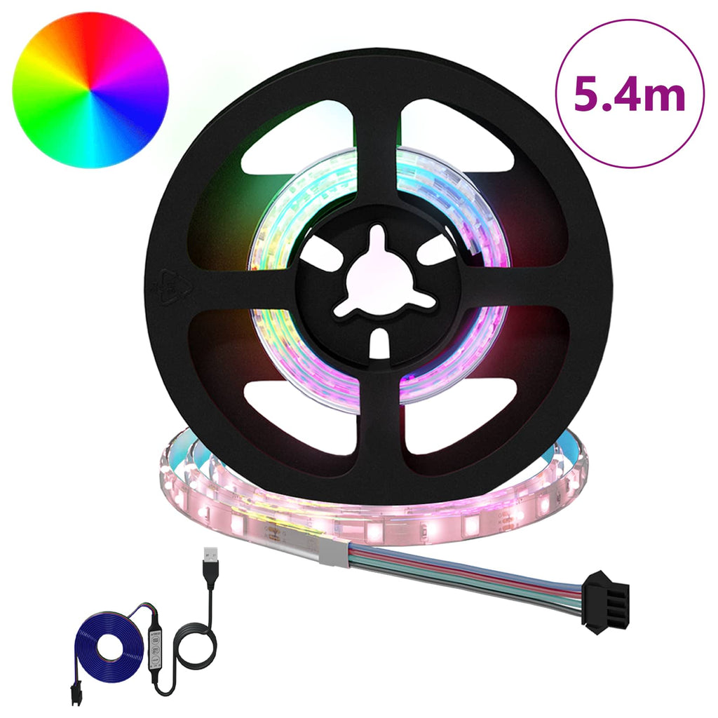 Striscia LED 12 pz Nero e trasparente Rame e plastica