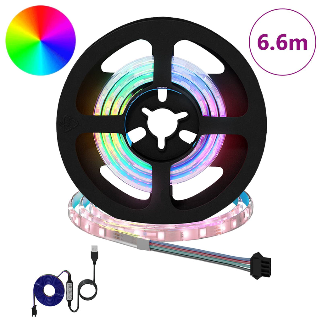 Striscia LED 12 pz Nero e trasparente Rame e plastica