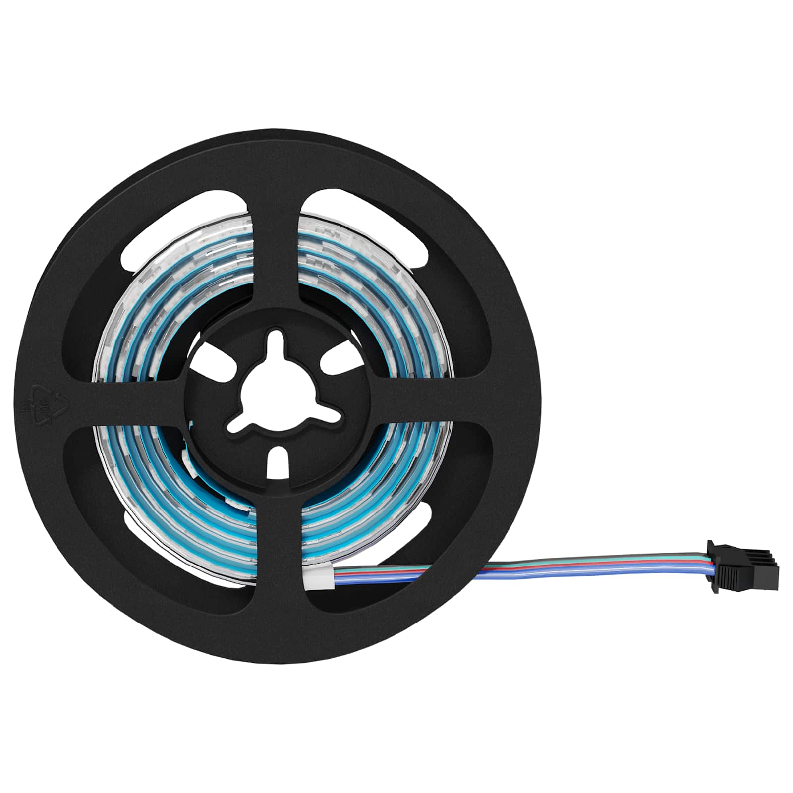 Striscia LED 12 pz Nero e trasparente Rame e plastica