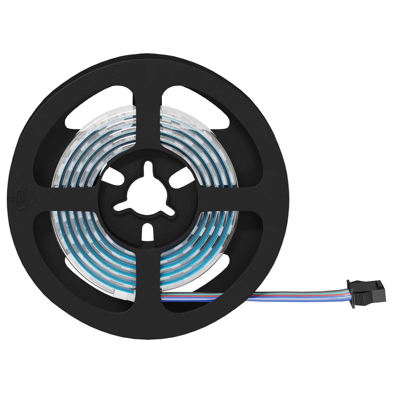 Striscia LED 12 pz Nero e trasparente Rame e plastica