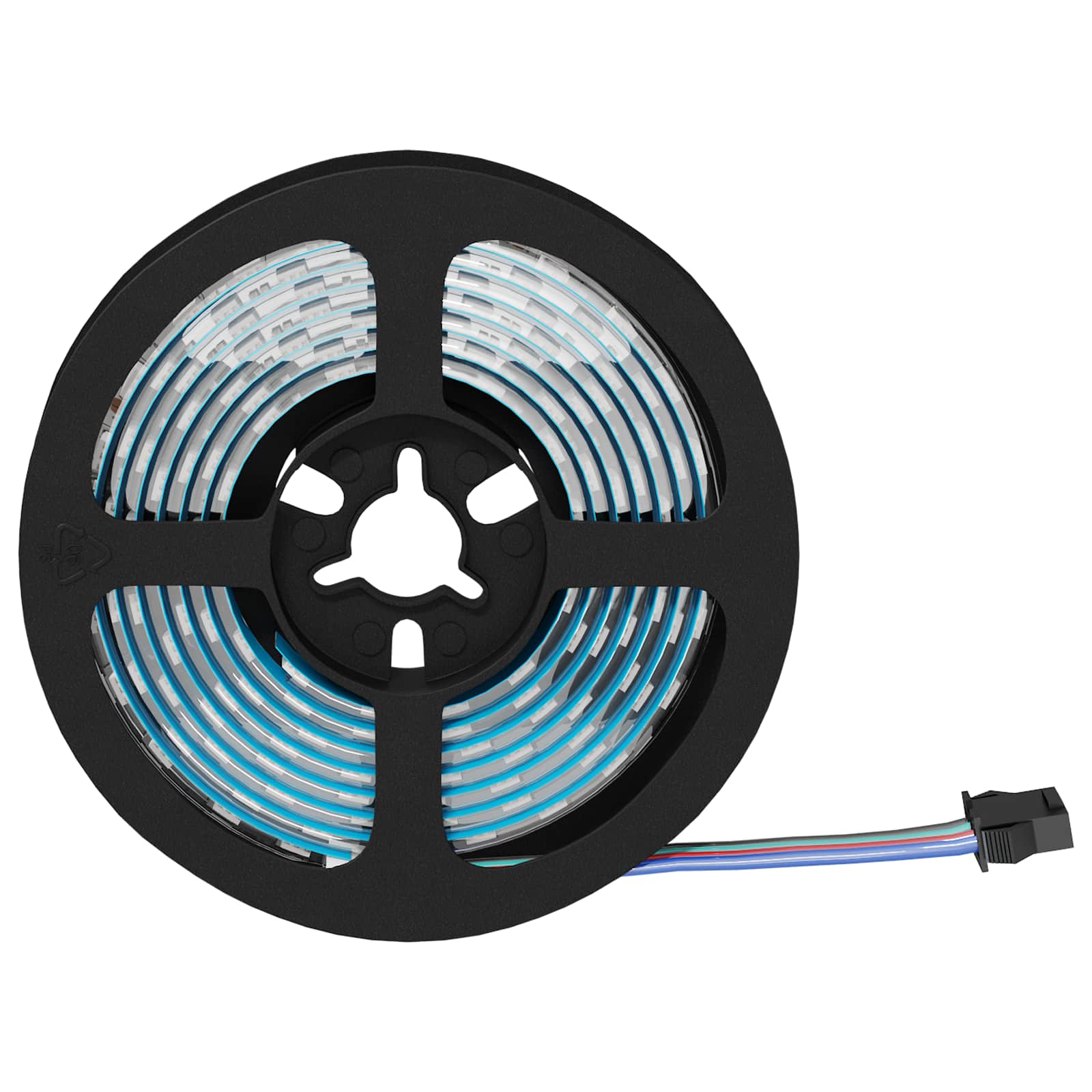 Striscia LED 2 pz Nero e trasparente Rame e plastica