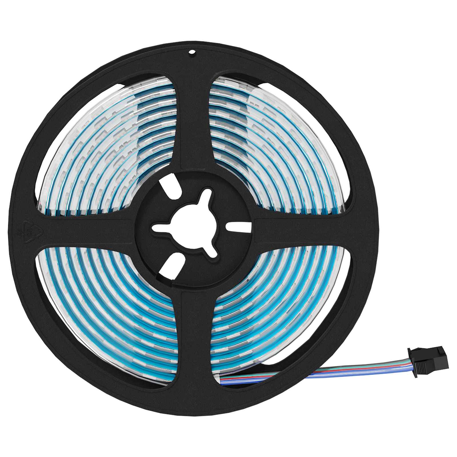 Striscia LED 2 pz Nero e trasparente Rame e plastica