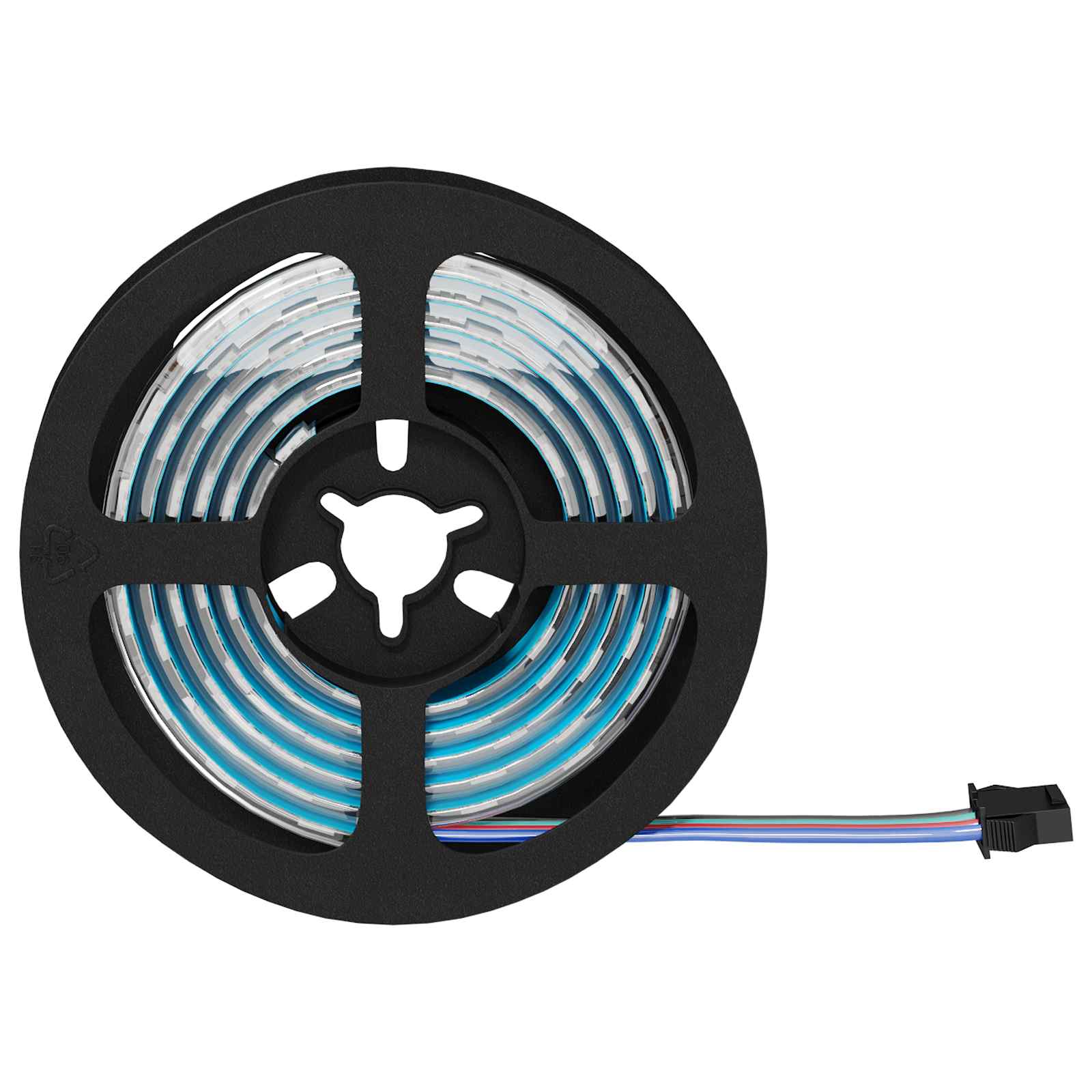 Striscia LED 12 pz Nero e trasparente Rame e plastica