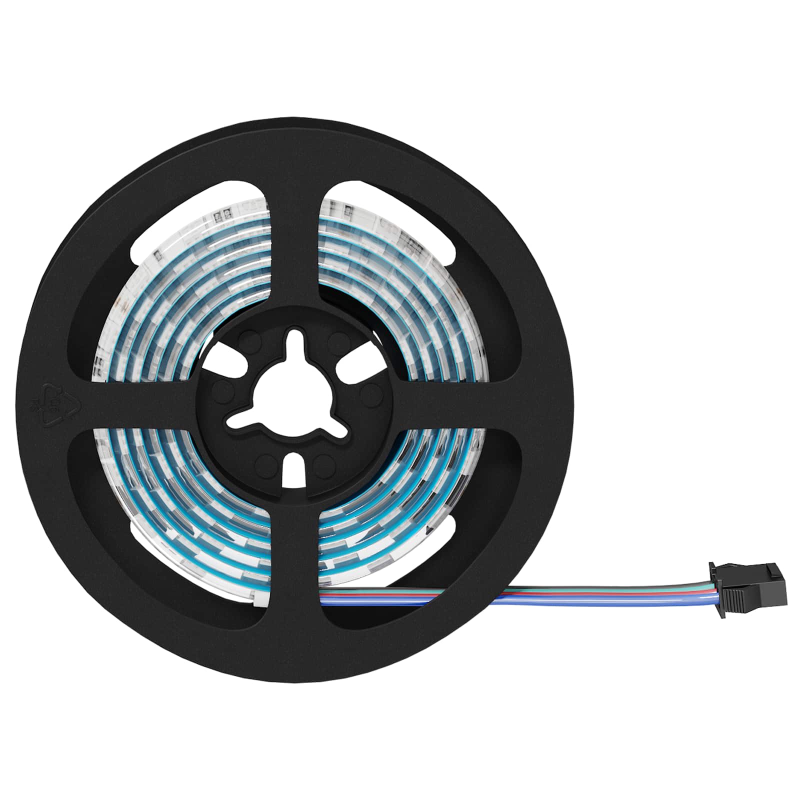 Striscia LED 12 pz Nero e trasparente Rame e plastica