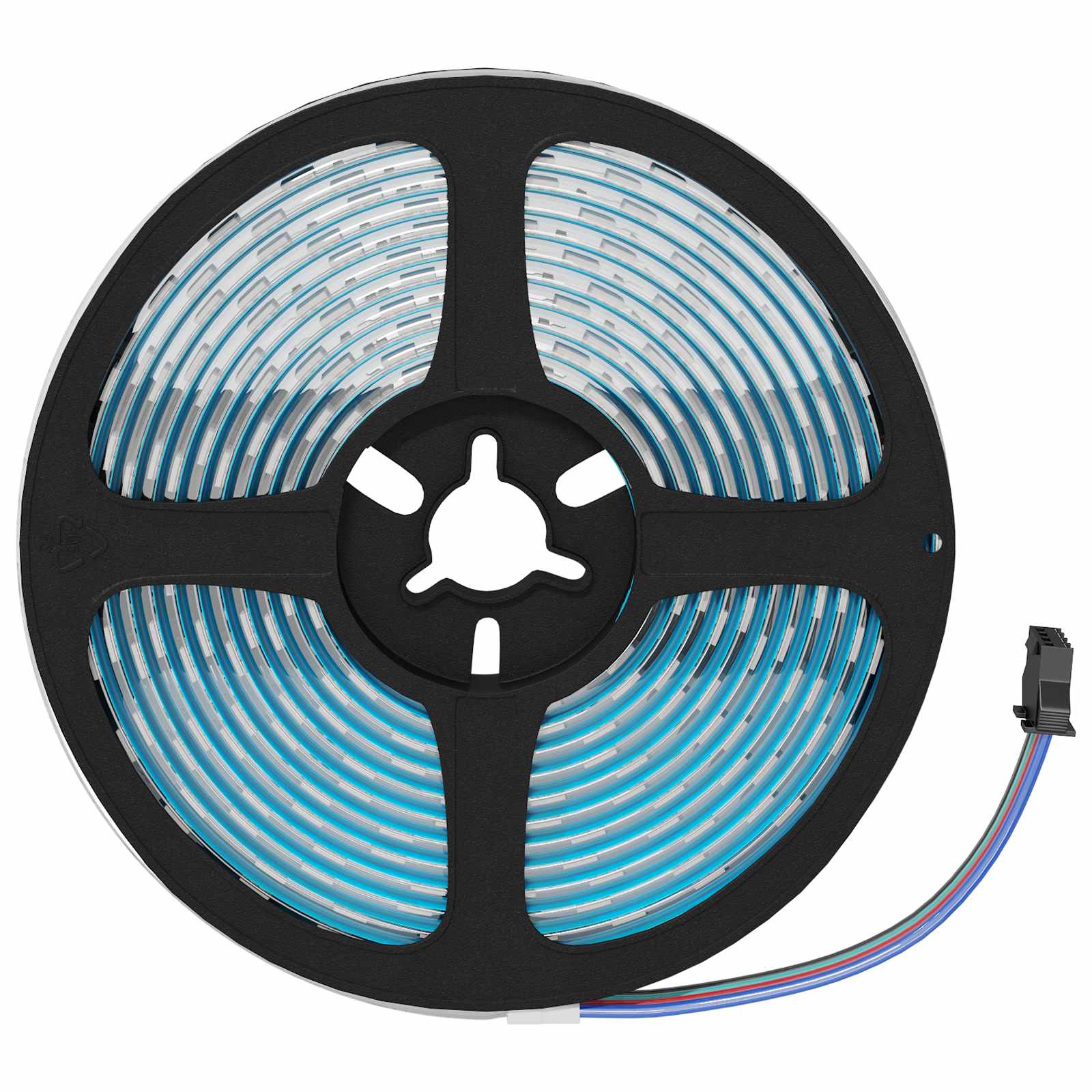 Striscia LED 2 pz Nero e trasparente Rame e plastica