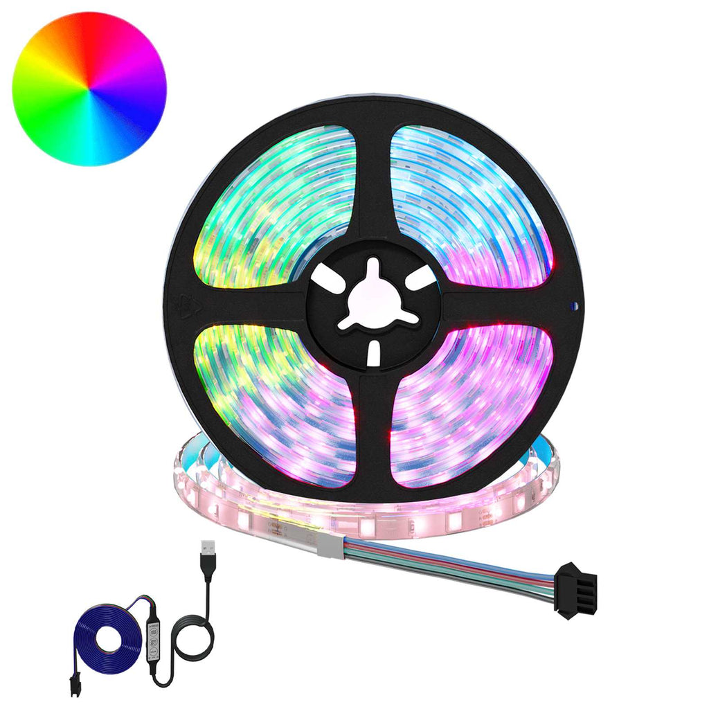 Striscia LED 2 pz Nero e trasparente Rame e plastica
