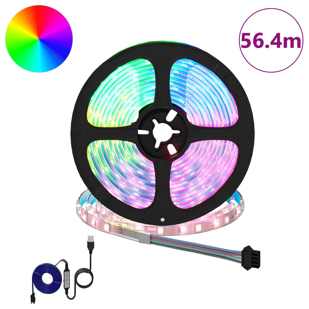 Striscia LED 12 pz Nero e trasparente Rame e plastica