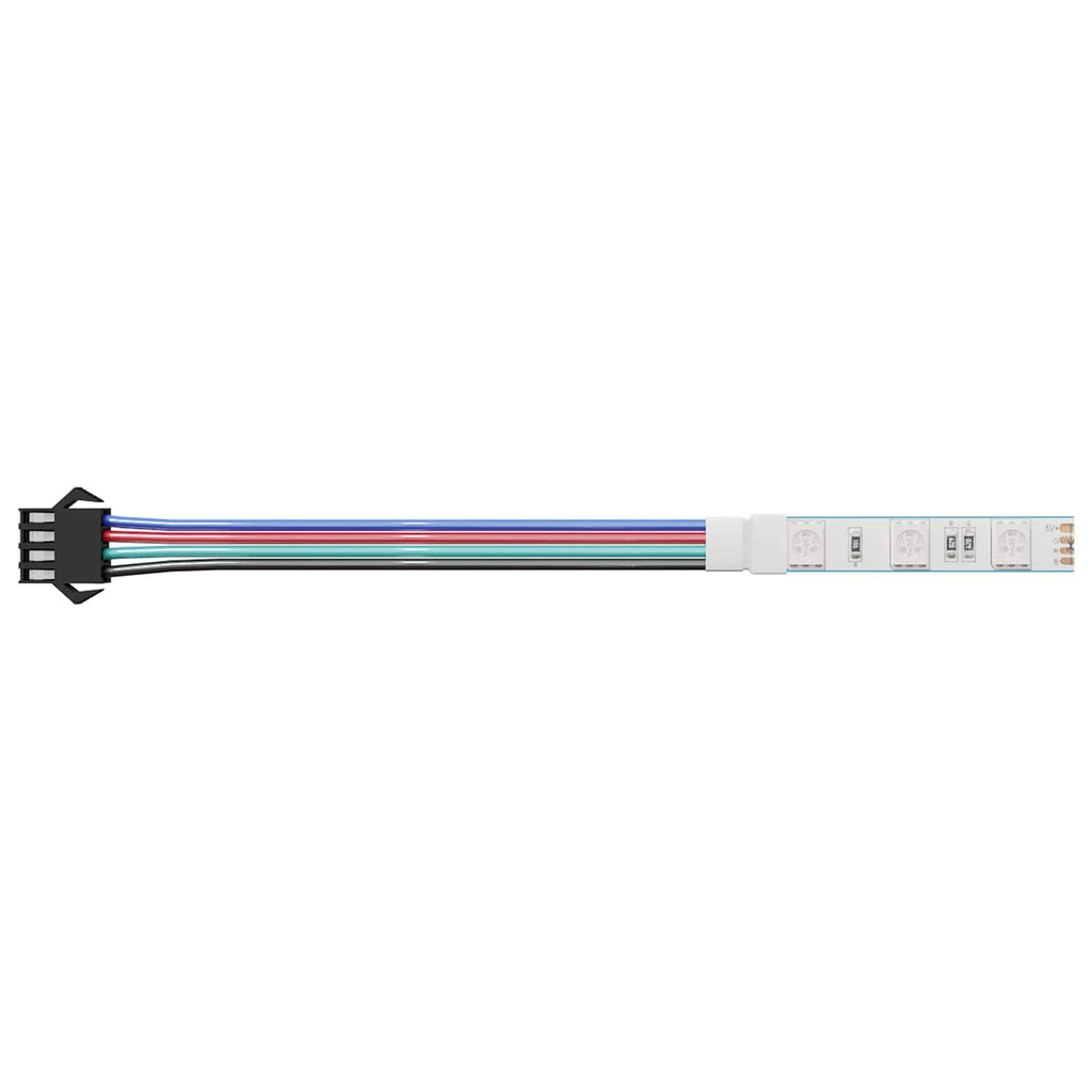Striscia LED 12 pz Nero e Bianco Rame e plastica