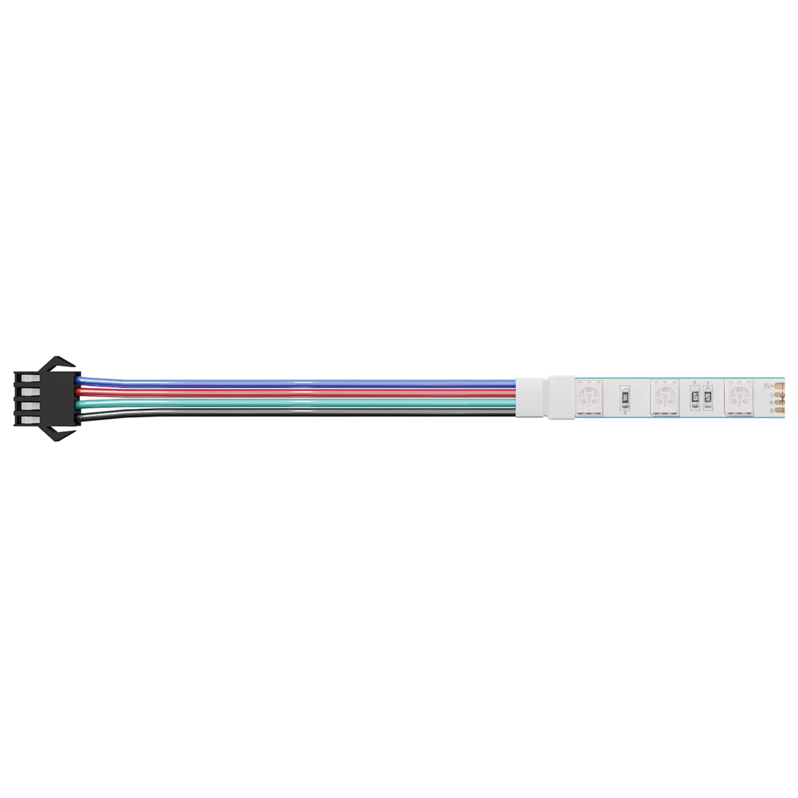 Striscia LED 12 pz Nero e Bianco Rame e plastica