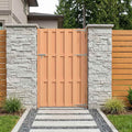 Cancello da giardino 100 x 180 cm WPC e Alluminio Marrone