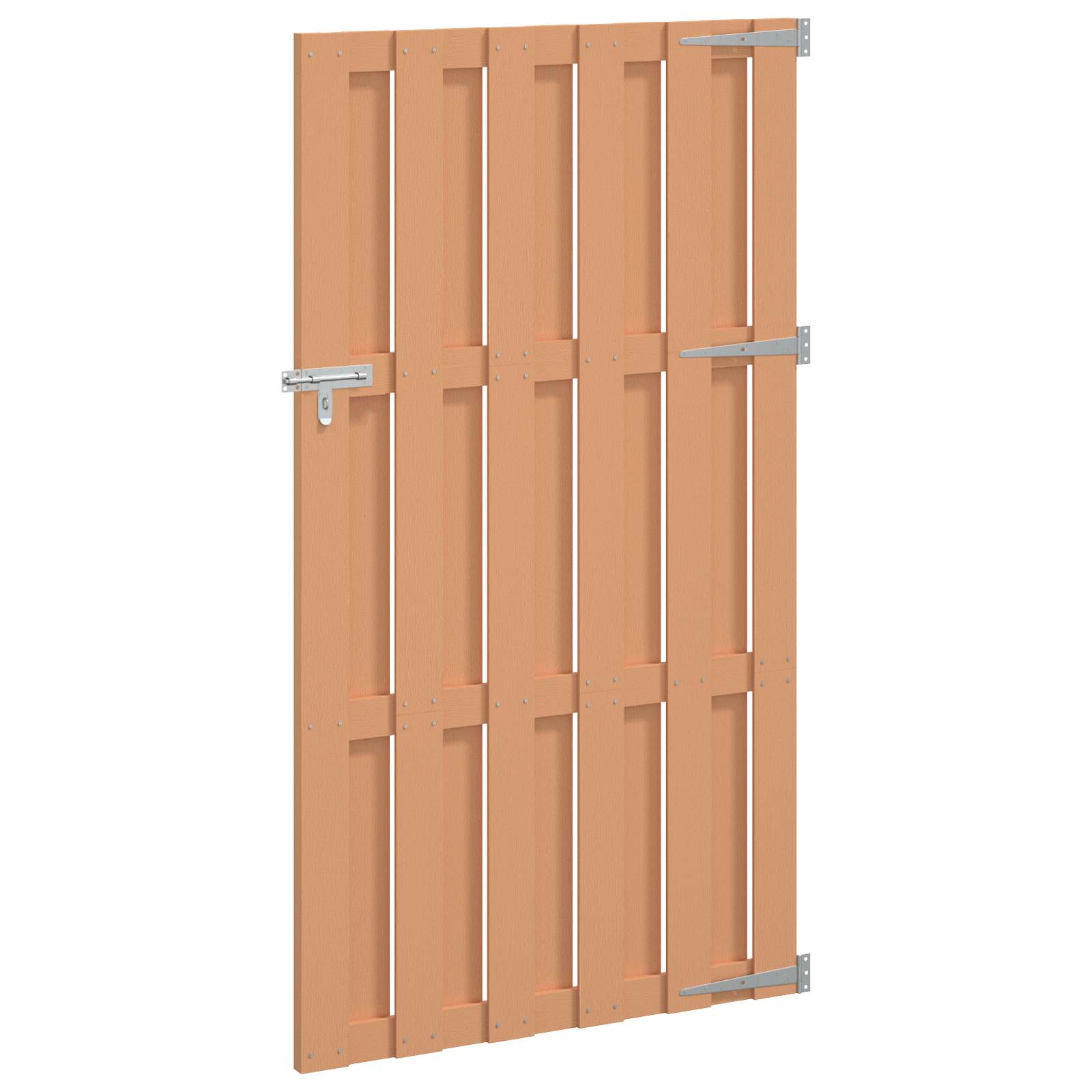 Cancello da giardino 100 x 180 cm WPC e Alluminio Marrone