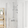 Set di Sistema Doccia Cromato 100 cm Plastica ABS