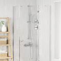 Set di Sistema Doccia Cromato 100 cm Plastica ABS