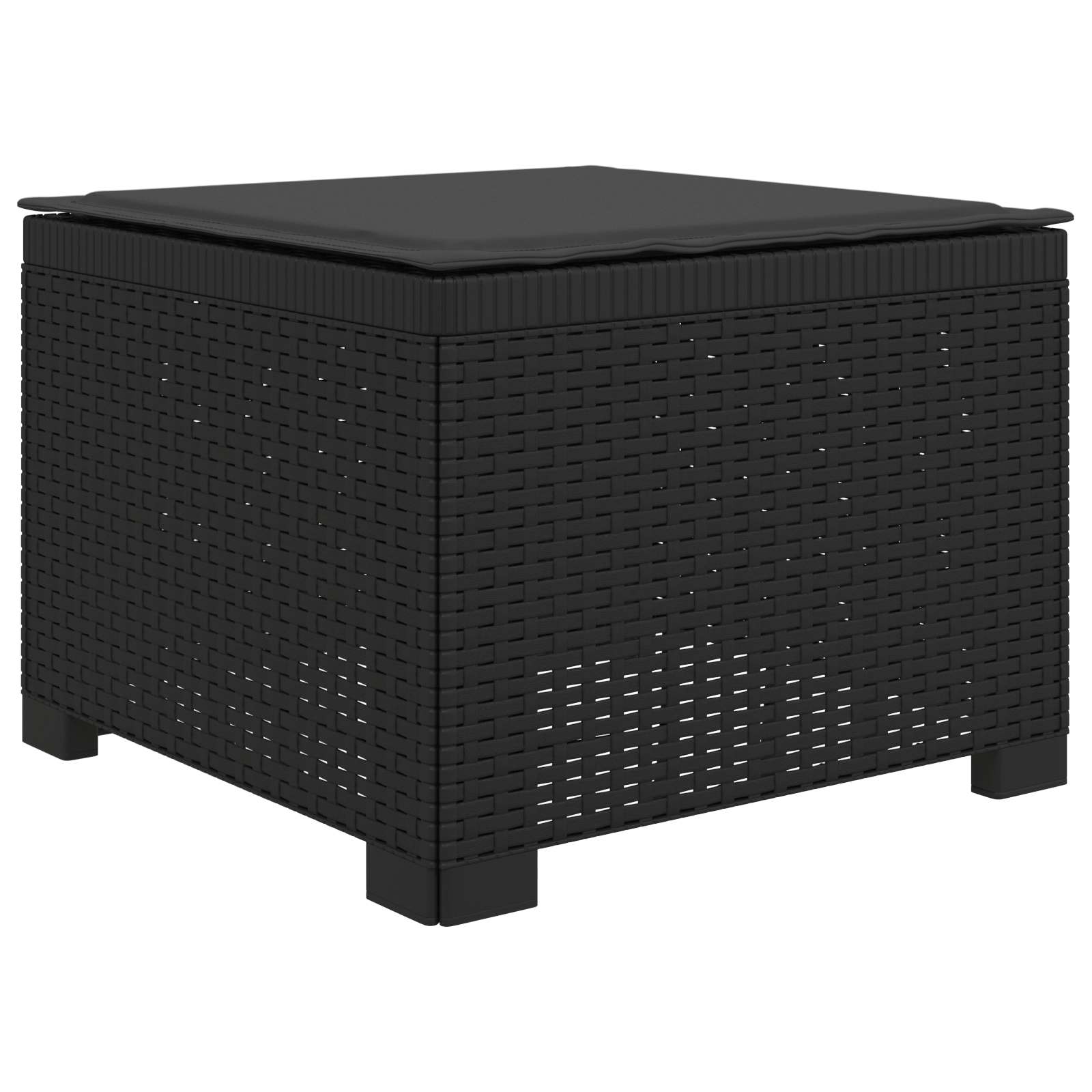 Divano da Giardino a 1 Posto con Cuscino Aspetto Rattan PP