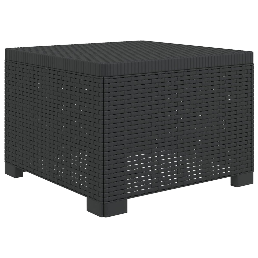 Divano da Giardino a 1 Posto con Cuscino Aspetto Rattan PP