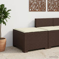 Divano da Giardino a 1 Posto con Cuscino Aspetto Rattan PP