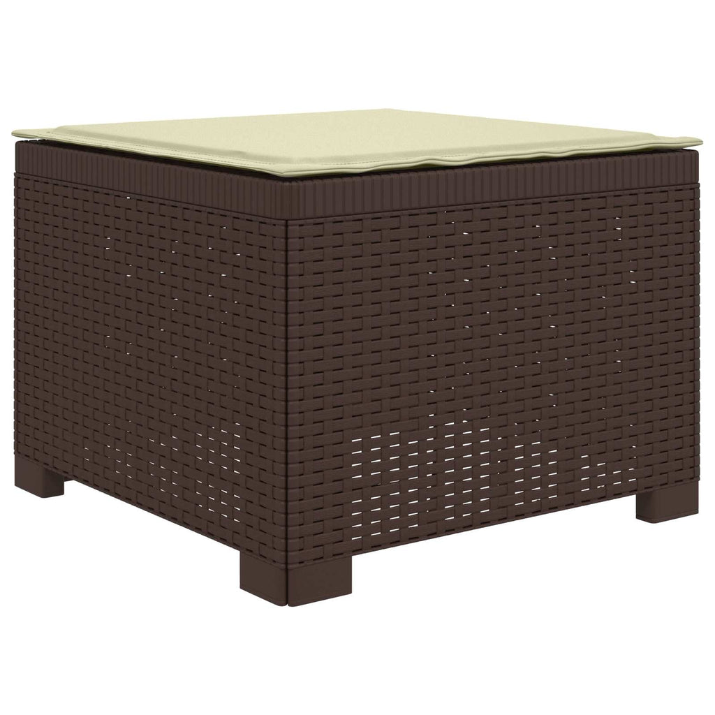 Divano da Giardino a 1 Posto con Cuscino Aspetto Rattan PP