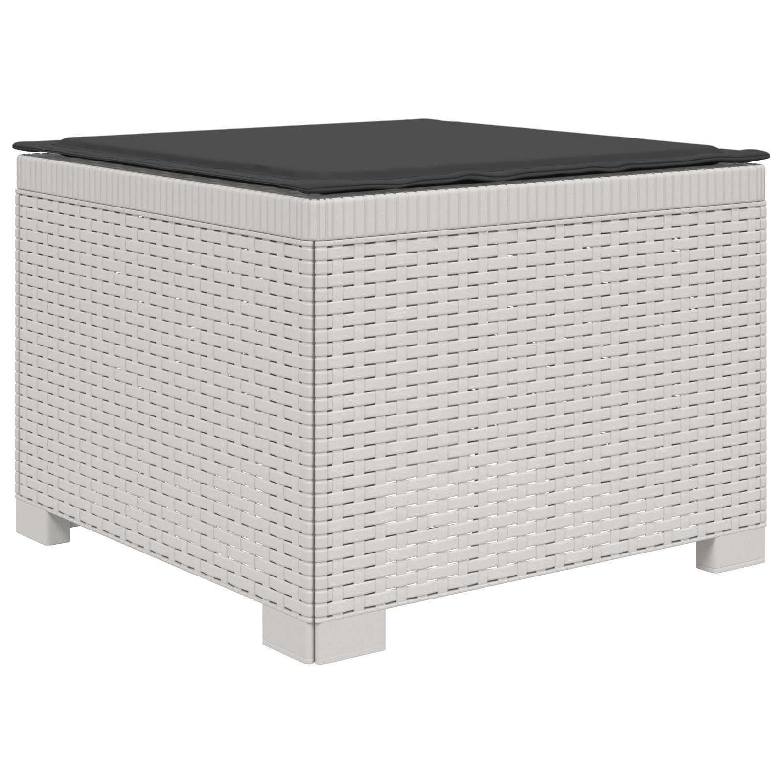 Divano da Giardino a 1 Posto con Cuscino Aspetto Rattan PP