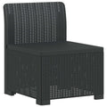 Divano da Giardino a 1 Posto Aspetto Rattan PP Antracite
