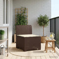 Divano da Giardino a 1 Posto con Cuscino Aspetto Rattan PP