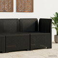 Divano da Giardino a 1 Posto Aspetto Rattan PP Antracite