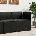 Divano da Giardino a 1 Posto con Cuscino Aspetto Rattan PP