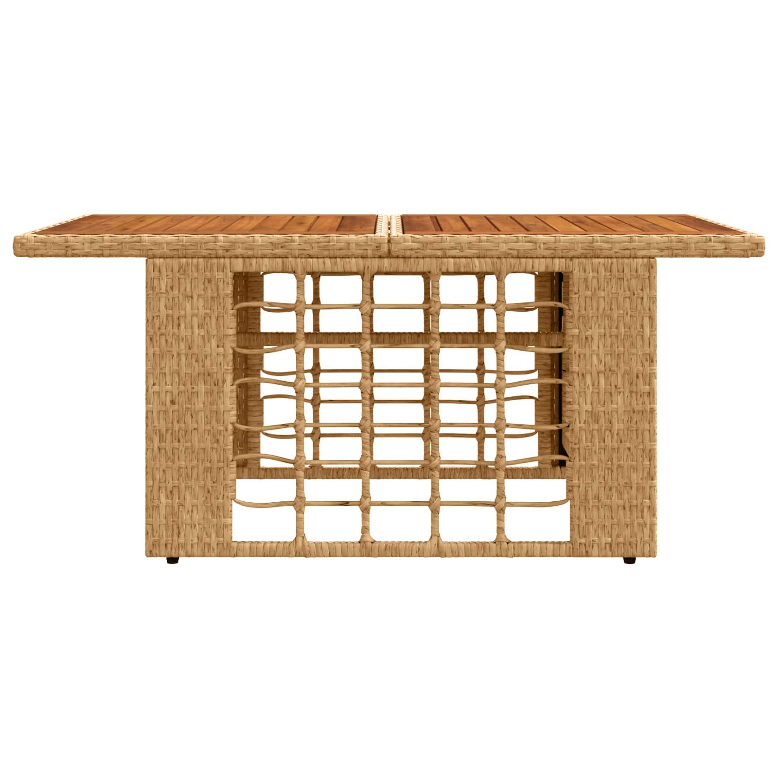 Tavolo da giardino sollevabile Naturale 100 x 55 x 37 cm