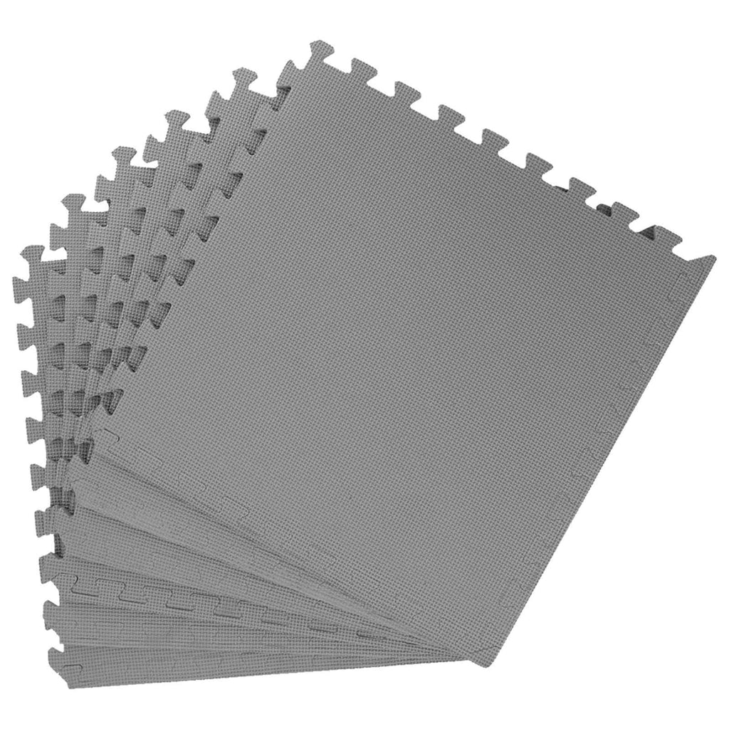 Tappetino per piscina 12 pz Grigio 4,32 m² Schiuma EVA
