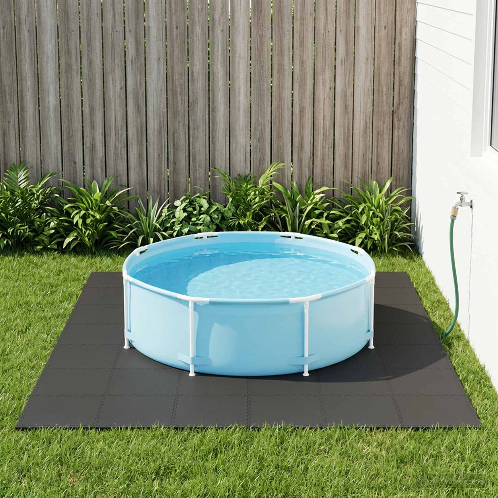 Tappetino per piscina 40 pz Nero 14,4 m² Schiuma EVA