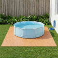 Tappetino per piscina 40 pz legno 14,4 m² Schiuma EVA