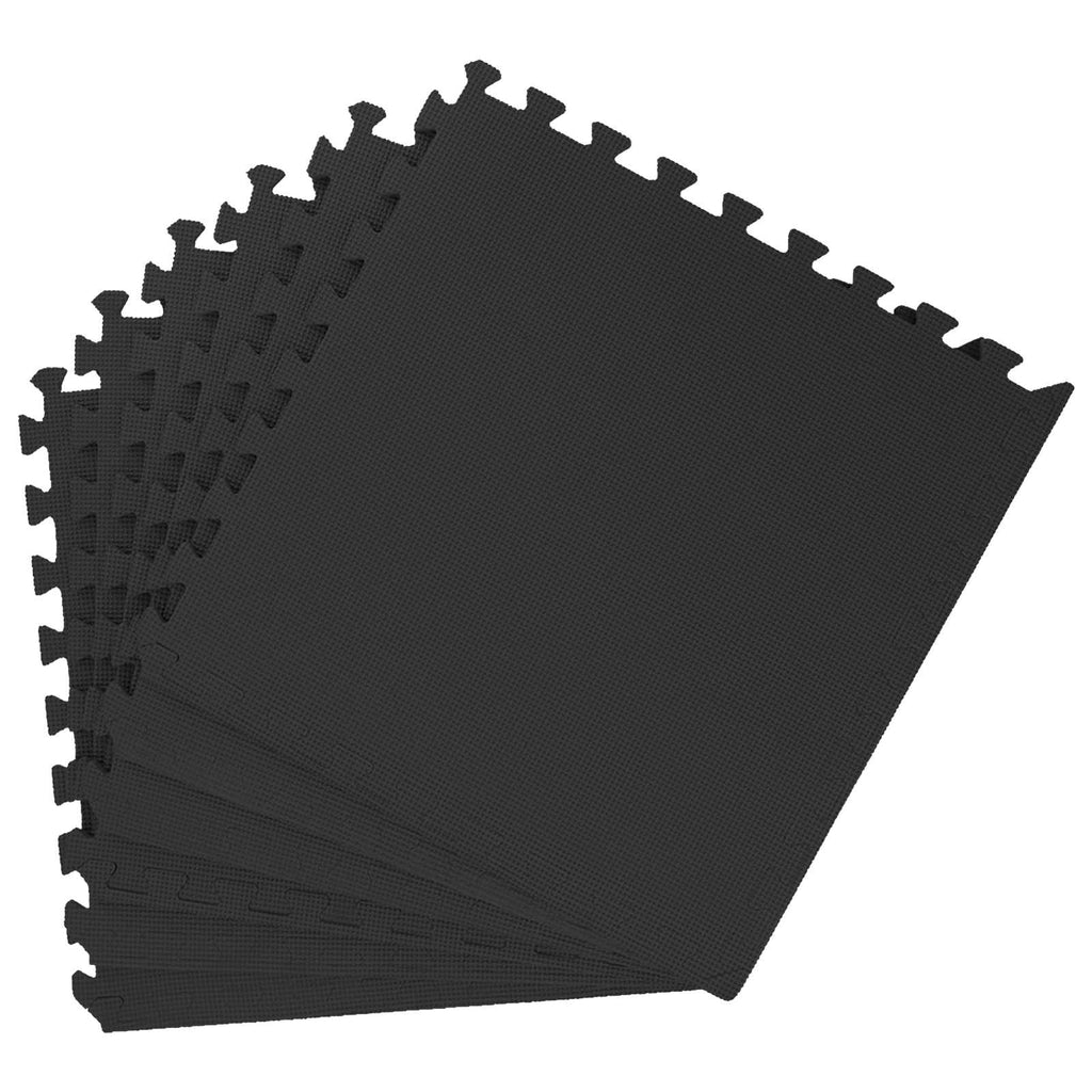 Tappetino per piscina 50 pz Nero 18 m² Schiuma EVA