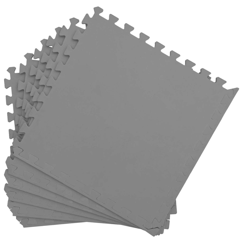 Tappetino per piscina 12 pz Grigio 4,32 m² Schiuma EVA