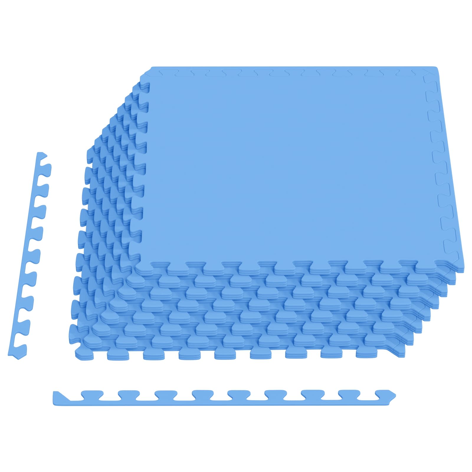 Tappetino per piscina 24 pz Blu 8,64 m² Schiuma EVA